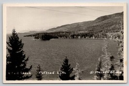 RPPC East Shore Flathead Lake MT Montana Meiers Studio Photo Postcard V24 - £11.91 GBP