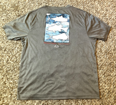 Realtree Shirt Mens XXL Grey Fishing Outdoor Performance Water Stretch L... - $18.69