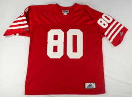 San Francisco 49ers NFL Red Jersey  Jerry Rice #80   Vintage Mens XLarge - $76.49