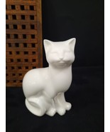 Cat Feline Bone China Art Deco Figurine from Unicorn Studio 7&quot;X 4&quot; White... - £36.56 GBP