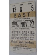 PETER GABRIEL 1986 Maple Leaf Gardens Ticket Stub Gold Box Toronto NM Ge... - £10.09 GBP