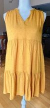 Free People Sm Luna Tunic Top Goldenrod Yellow Boho Festival Babydoll Mi... - $13.86