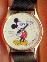 Disney Retired seiko Mens Mickey Mouse Watch! New! htf! Unique! Stars On Dial! O - £308.90 GBP