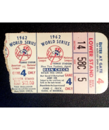 1962 World Series Game 4 TICKET STUB- - $1,711.65 MXN