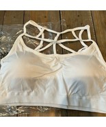 Zenana Outfitters Criss Cross White Padded Women’s Bra Size Large/XL - $13.99