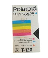 NEW SEALED Blank Polaroid Supercolor Video Cassette VHS Tapes T-120 Unused - $10.35