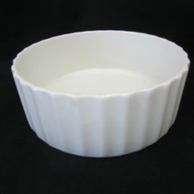 White LaGardo Tackett / Schmid Ironstone Round Baking Bowl Outside Ribbing - $64.35