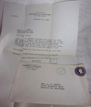 Vintage Letter From Law Offices Petermann &amp; McCelland 1947 - $2.72 CAD