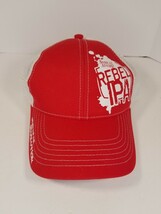 NEW SAM ADAMS REBEL IPA Trucker&#39;s Ball Cap, Red&amp; White Mesh Hat w Snap Back - $155.83 MXN