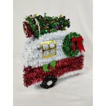 Holiday Time Christmas Camper Van Tinsel Decor 12 in Festive Decoration New - £7.58 GBP