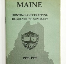 Maine 1995-96 Hunting &amp; Trapping Regulations Vintage 1st Printing Bookle... - £11.34 GBP