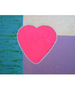 Original Heart Painting Signed Art Valentine&#39;s Day Pink Hearts By Carla ... - $1,885.27 MXN