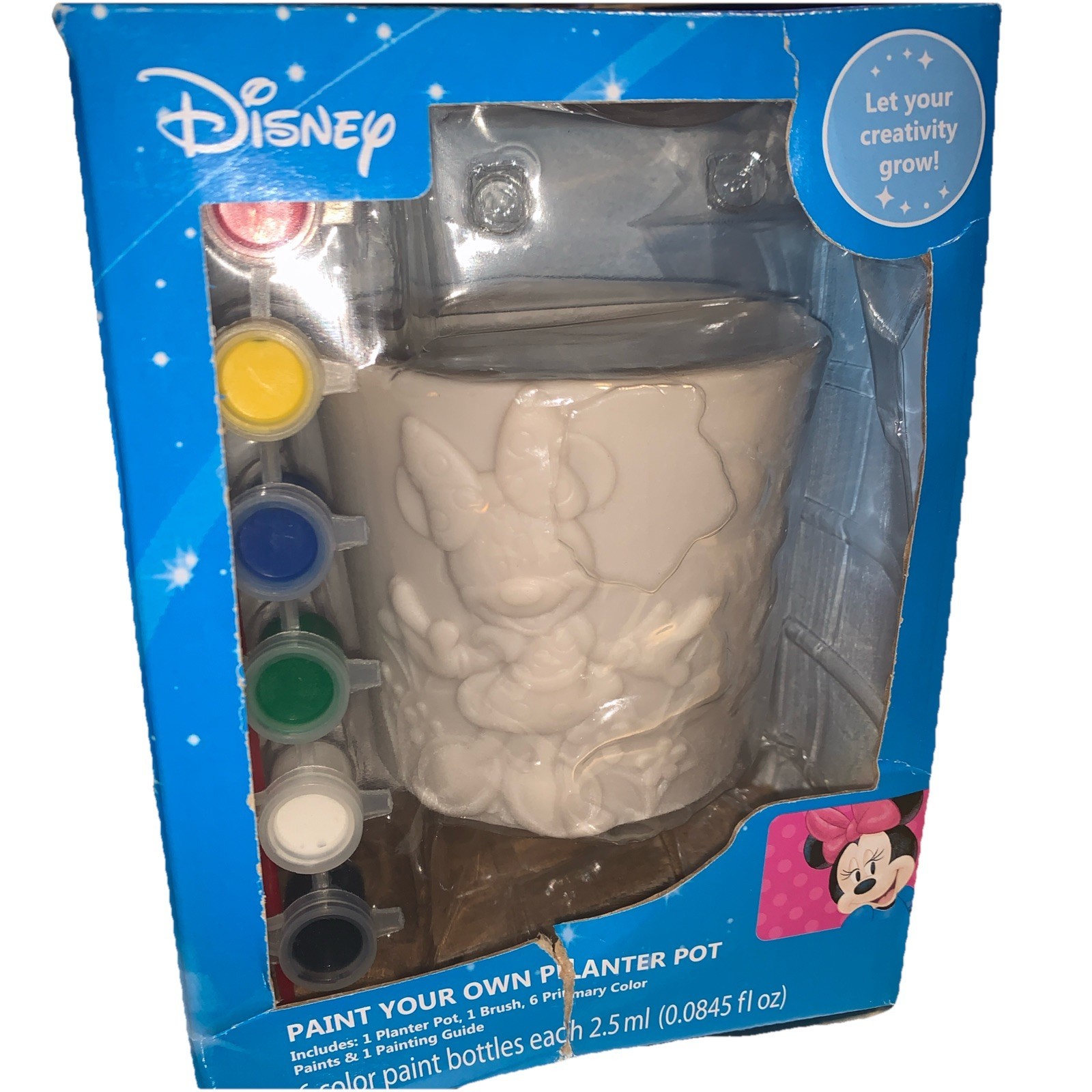 Disney MINNIE MOUSE paint your own planter pot - $21.66