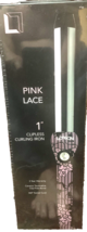 Lorion curling iron for tight or loose curls pink lace 1" clipless - $17.70