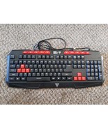 Parts only GAMDIAS Ares Essential Gaming Keyboard gkc100 red black - £3.82 GBP