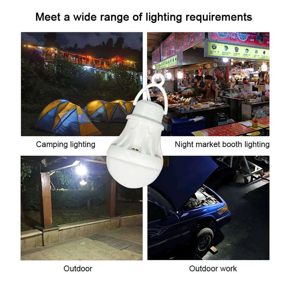 LED Light Bulb Portable Camping Light Mini Light Bulb 5V Power Book Light - £6.23 GBP