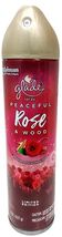 Air Freshener Limited Edition Glade PEACEFUL ROSE &amp; WOOD Spray 8 oz - $19.68