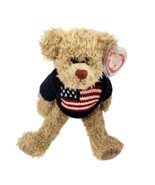 Ty Beanie Babies American Grant Bear  Attic Treasures 1993 American Flag... - $14.03