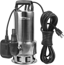 1.5HP 110V Submersible Sewage Drain Flood Stainless Steel Clean/Dirty Wa... - £146.52 GBP