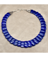 Natural Blue Lapis Lazuli Flat Cut 467 Ct Gemstone Semiprecious Fashion ... - €434,27 EUR