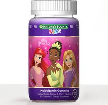 Nature&#39;s Bounty Disney Princess Kids Gummy Multivitamin, Natural Grape, Orange  - £19.17 GBP