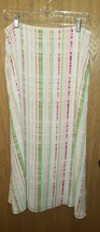 Liz Claiborne Villager Petite Size 12P Maxi Skirt Lined Col8rful Tan Sude slit - £12.74 GBP