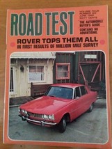 1968 Road Test Magazine June &#39;68 Edition Covering Rover Car Models Resul... - £7.76 GBP
