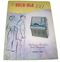 Rock-Ola Wall 1484 Jukebox FLYER Phonograph 100 Original 1960 Music Art ... - $21.86