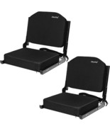 2 Stadium Seats for Bleachers, Bleacher Seats with Ultra Padded Back and... - £51.45 GBP