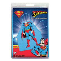 DC Comics Superman Costume Kids Character Cotton Adjustable Apron NEW SEALED - £11.58 GBP
