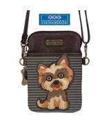 YORKSHIRE YORKIE DOG CELLPHONE CROSSBODY PURSE STRIPED CHALA - $39.50