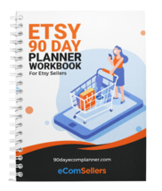 Etsy 90 Day Planner Workbook, Daily &amp; Weekly Tracking, 8.5&quot;x11&quot; - $37.61