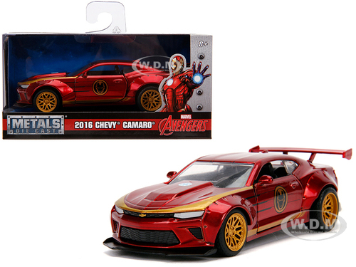 2016 Chevrolet Camaro "Iron Man" Theme "Marvel" Series 1/32 Diecast Model Car by - £17.19 GBP