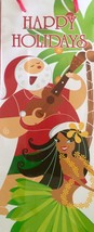 Island Treasures Hawaiian Mele Kalikimaka Holiday Christmas Wine Gift Bag - $11.99