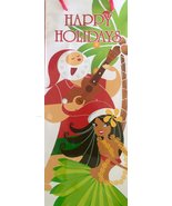 Island Treasures Hawaiian Mele Kalikimaka Holiday Christmas Wine Gift Bag - £9.58 GBP