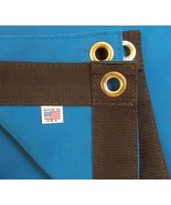 Sunbrella Tarp, Pacific Blue #6001 w/ Brass #4 Rolled Rim Spur Grommets - $1,128.87 MXN+