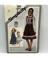Gunne-Sax Simplicity Vintage Sewing Pattern Girls Sz 7 Dress Uncut #5119 - £13.57 GBP