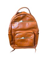Rawlings Hand Made Tan Saddle GENUINE LEATHER Backpack Full Size Medium - $379.99