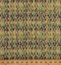 Cotton Diamonds Geometric Moroccan Lime Green Caravan Fabric Print BTY D676.02 - £7.77 GBP