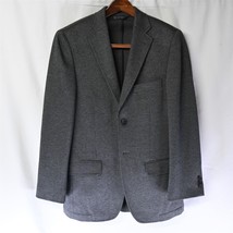 Haggar 38R Gray Woven Knit Unstructured 2 Btn Blazer Sport Coat Jacket - £33.23 GBP