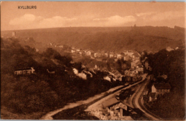 Postcard Kyllburg Village Germany Cardboard Sepia Dated 1909 5.5 x 3.5 inches - £6.77 GBP