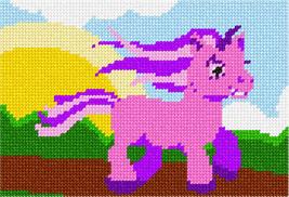 Pepita Needlepoint kit: Pink Unicorn, 7&quot; x 5&quot; - £39.96 GBP+