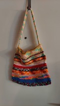 Hippie Diaper Bag/Tote, 14 1/2 inches deep, 14 inches wide - £6.25 GBP