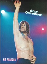 Black Sabbath Ozzy Osbourne live onstage vintage 8 x 11 color pin-up photo print - £3.37 GBP