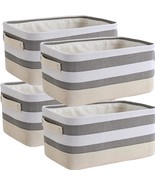 Soujoy 4 Pack Storage Baskets For Closet, Foldable Fabric Storage Bin, O... - $654.64 MXN