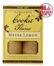 Trader Joe's Cookie Thins Meyer Lemon 9 oz Each - £10.54 GBP