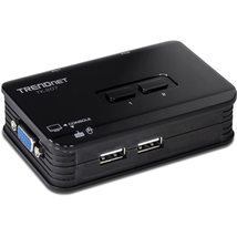 TRENDnet 4-Port USB KVM Switch Kit, VGA and USB Connections, 2048 x 1536 Resolut - £68.88 GBP