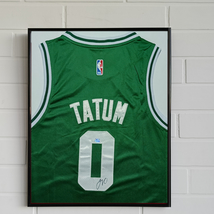 Jayson Tatum Signed And Framed Boston Celtics NBA Jersey With COA  - £272.84 GBP