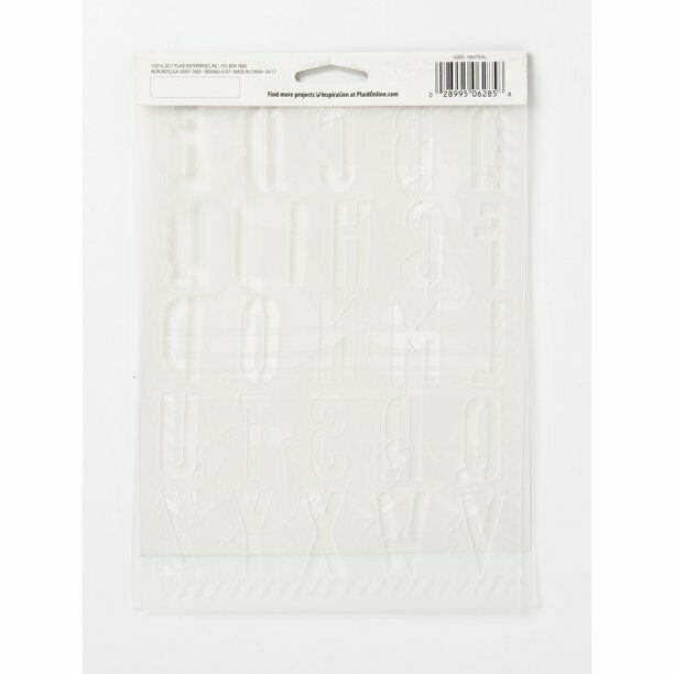 FolkArt 6285E Plastic Stencil Value Pack, Nautical, 7 in x 10 in, 3 Piece Item image 5