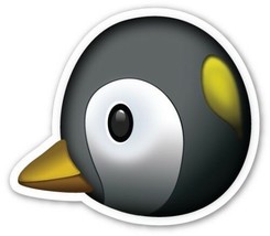 Vinyl Sticker 150mm penguin emperor king birds sea emoji animal kids laptop cool - £3.07 GBP